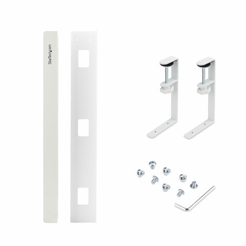 Cable Management Tray StarTech.com Under Desk Adjustable White Steel Power Bar Holder