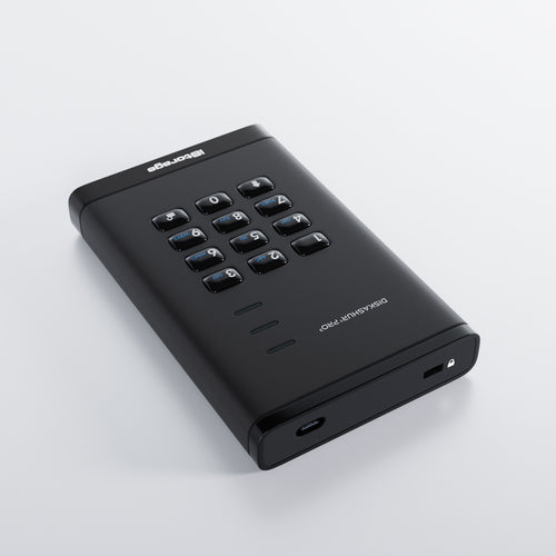 2TB iStorage diskAshur PRO³ HDD Sichere tragbare Festplatte AES-XTS-Verschlüsselung Wasserdicht