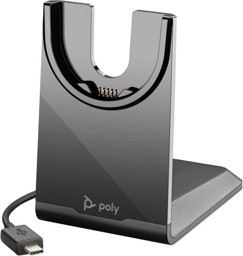 HP Poly Voyager USB-C Ladestation Schwarz 240g Kompaktes Design