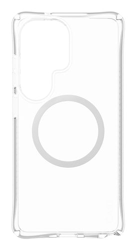 PanzerGlass CARE™ by ® Samba Case Transparent w. White Qi Samsung Galaxy S26 Ultra mobile phone case