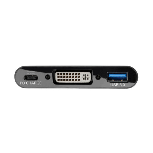 USB-C to DVI Adapter with USB Hub Tripp Lite U444-06N-DUB-C 1920x1080