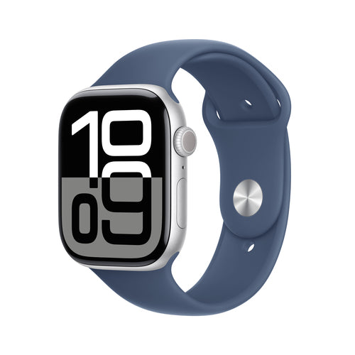 Apple Watch Series 10 GPS + Cellular 46mm Silver Aluminium Case 64GB OLED Touchscreen