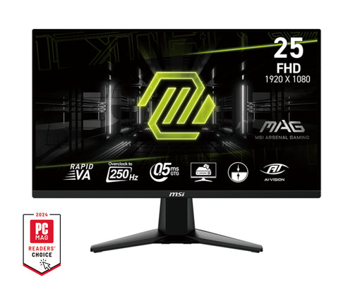 MSI MAG 255XFV 24,5" Full HD Gaming Monitor - 1920x1080, 1ms Reaktionszeit