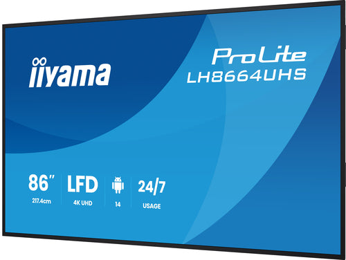 iiyama LH8664UHS-B3AG Signage Display