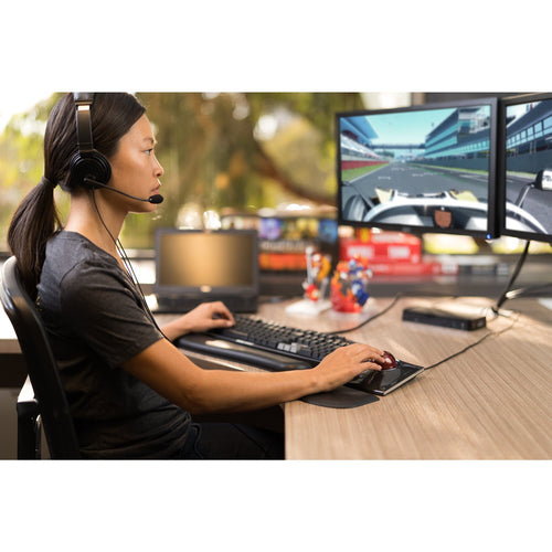 Headset Kensington K97601WW USB-A Wired Lightweight Microphone Black