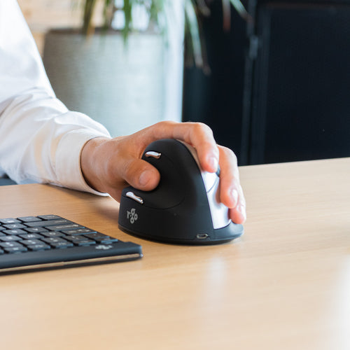 Ergonomische Bluetooth Maus Linkshänder Vertikales Design 2500 DPI