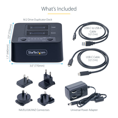 M.2 NVMe Drive Duplicator 1:1 USB 3.2 Cloner 90GBpm