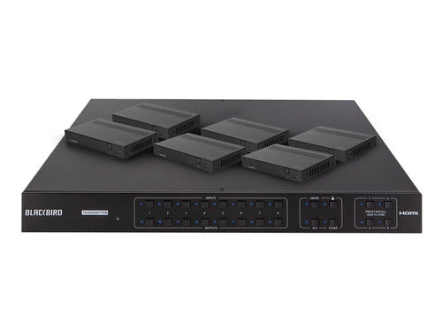 AV Matrix Switcher Monoprice BLACKBIRD 18 Gbit/s with 3.5mm Audio Output