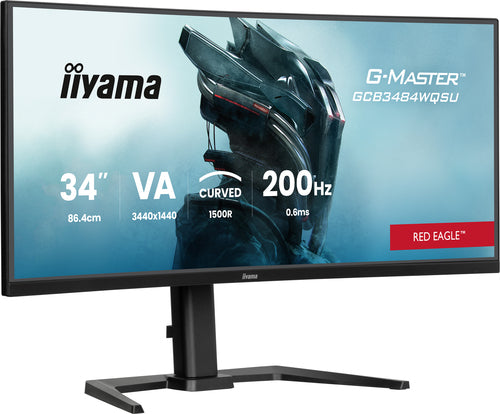 iiyama G-MASTER GCB3484WQSU-B2 34IN PRO-GAMING 0.4MS VA LCD 3440X144 computer monitor