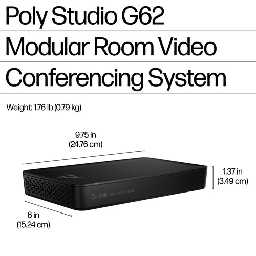 HP Poly Studio G62 With Mounting Plate Kit video conferencing system