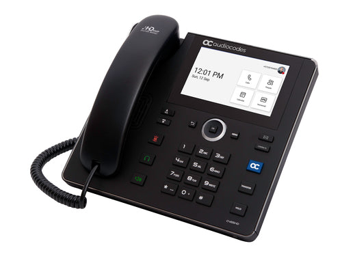 VoIP Phone AudioCodes C455HD 8 Lines Android PoE Ethernet