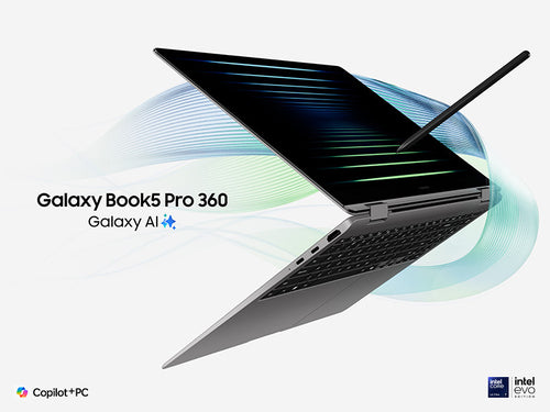 Samsung Galaxy Book5 Pro 360 - Intel Core Ultra 7, 16 Zoll Display, 32 GB RAM, 1 TB Speicher - Business Laptop