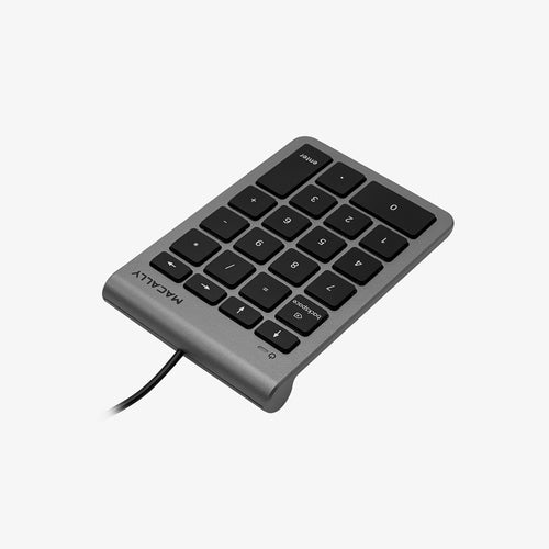 USB Numeric Keypad for Laptop/PC Macally UCNUMKEY22SG Black/Grey
