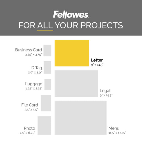 Fellowes 5744301 laminator pouch