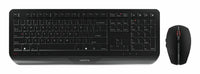 CHERRY JD-7000EU-2 Wireless Keyboard and Mouse Set - Full-size QWERTY, Black