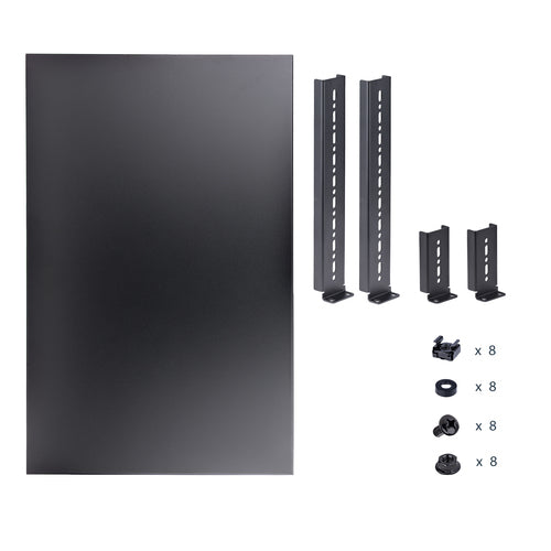 StarTech.com Verstellbare 1HE Rack Ablage – 150 kg Tragkraft – Robuster Stahl – Schwarz