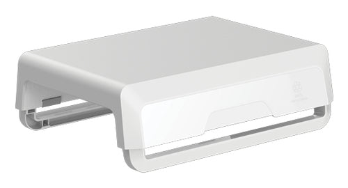 Fellowes Breyta Monitorständer - Verstellbares weißes Design, freistehend, 15 kg Tragkraft
