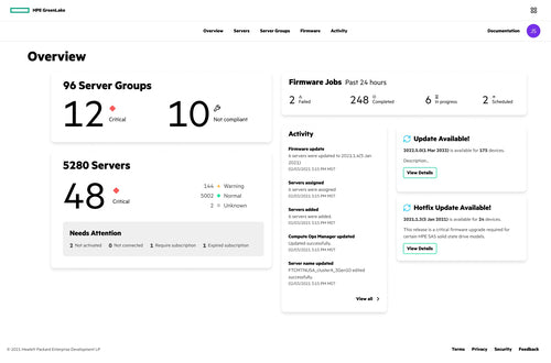 HPE Compute Ops Management Standard 3-year Upfront ProLiant SaaS