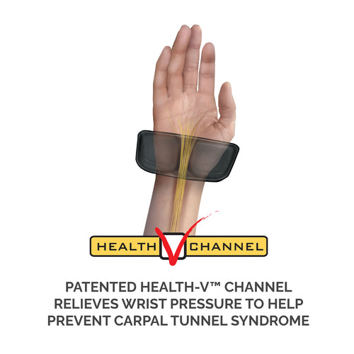 Ergonomische Tastatur-Handgelenkauflage mit antibakteriellem Schutz - Fellowes Health-V