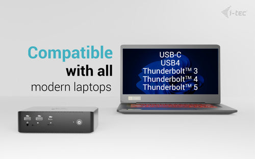 i-tec TB5QUATTRODOCKPDUK laptop dock/port replicator