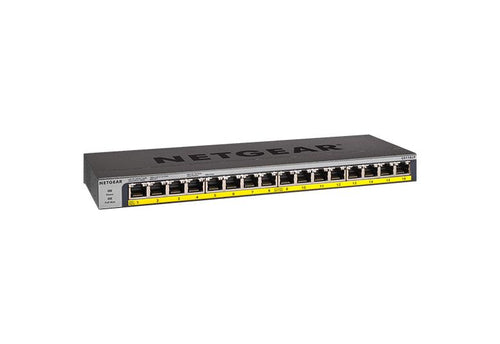 Gigabit Ethernet Switch NETGEAR GS116PP Unmanaged 16-Port PoE Rack Mount