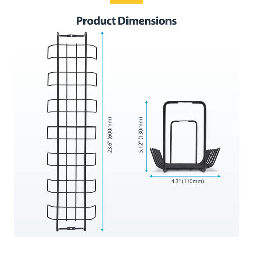 StarTech.com S1MB-DESK-CABLE-TRAY cable organizer