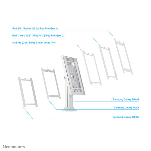 Neomounts DS15-640WH1 tablet security enclosure