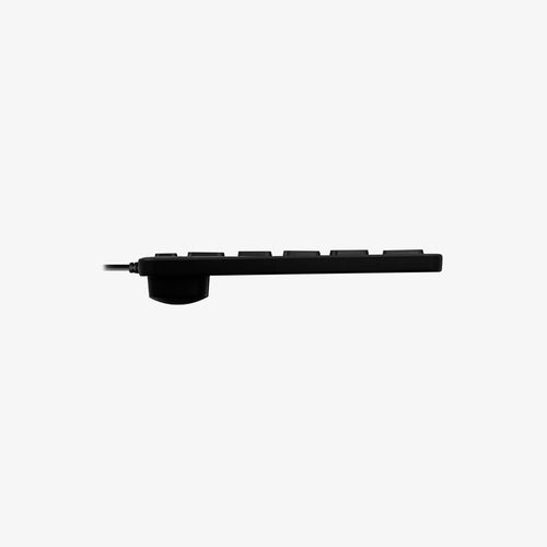 Wired USB Full-Size Keyboard Macally QWERTY Black Grey Scissor Switch