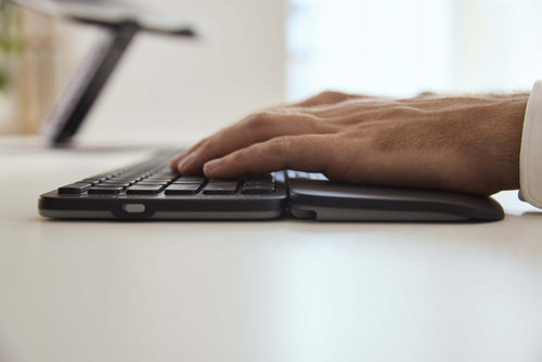 Contour Design Balance Full-Size Wireless Tastatur - Schwarz - RF Wireless & Bluetooth
