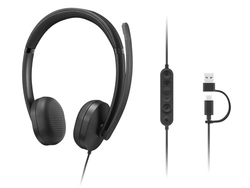 Lenovo VoIP Headset 5000 Kabelgebunden Büro Callcenter 20-20000 Hz Leicht 144g