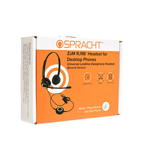 Wired Headset Spracht ZūM RJ9 150-6800Hz Lightweight Call Center
