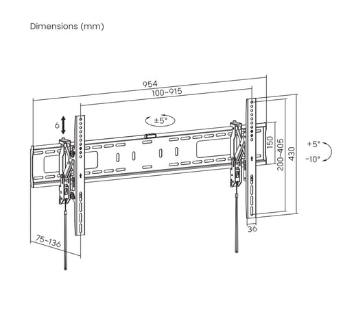 Manhattan 461863 TV mount/stand