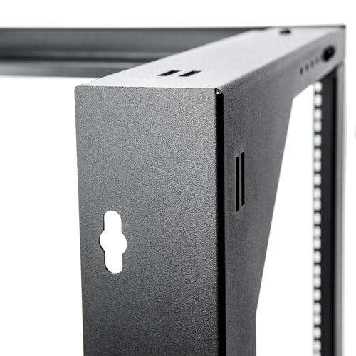 Wall Mounted Rack Cabinet Rocstor 12U 38.5kg Weight Capacity Black