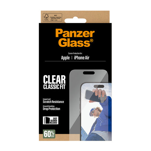 PanzerGlass ® Screen Protector iPhone Air | Classic Fit w. EasyAligner