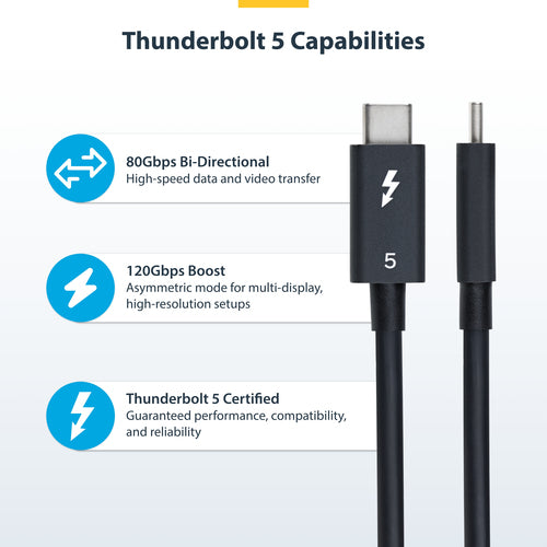 StarTech.com TBLT5MM50CM240W Thunderbolt cable