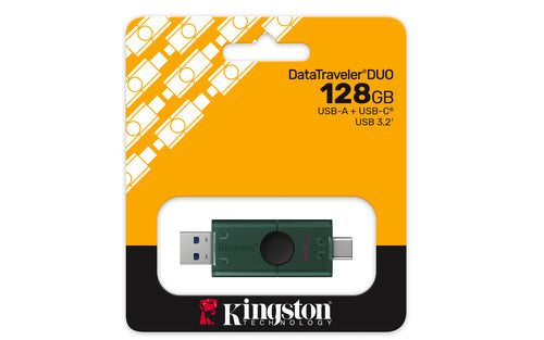 USB Flash Drive Kingston DataTraveler DuoG2 128GB USB-A USB-C 3.2 Gen 1
