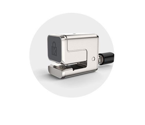 Cable Lock Kensington 1.8m Key Security Carbon Steel Zinc Silver