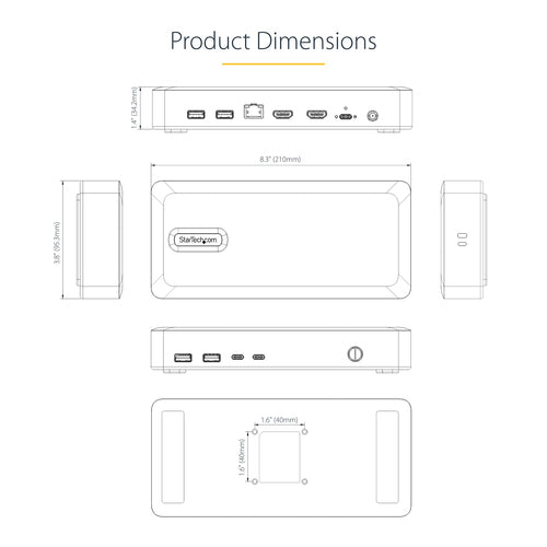 StarTech.com 155UE-USB4-DOCK laptop dock/port replicator