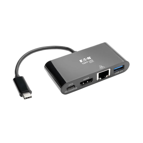 USB-C Multiport Adapter HDMI Hub with Gigabit Ethernet 60W PD Charging