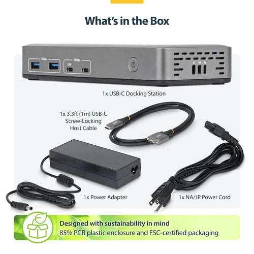 StarTech.com 199N-USBC-DOCK laptop dock/port replicator