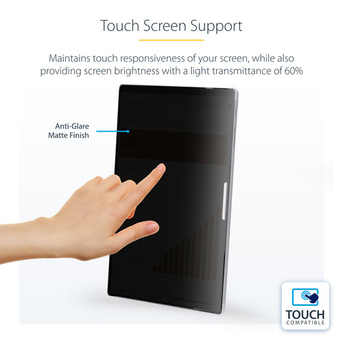 13 Inch 4-Way Privacy Screen Filter for Surface Pro 8/9/X Touch-Enabled