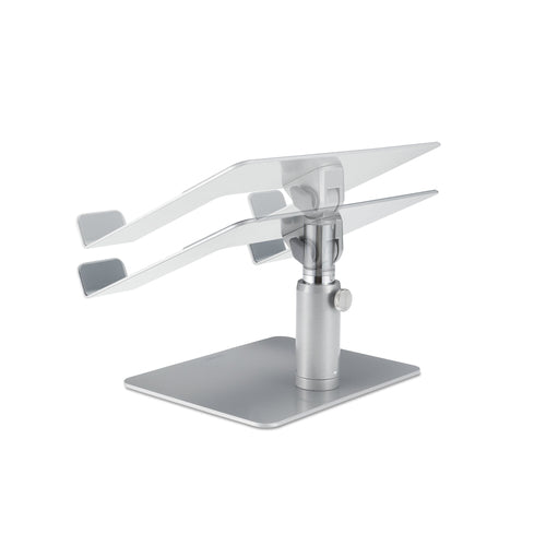 Laptop Stand Silver Adjustable Height 40.6 cm Aluminum Riser