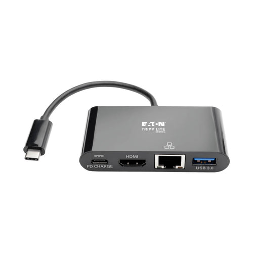 USB-C Multiport Adapter HDMI Hub with Gigabit Ethernet 60W PD Charging