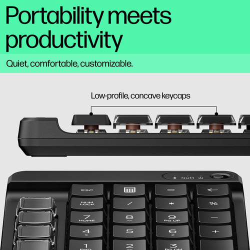 HP 435 Programmable Bluetooth Wireless Keypad numeric keypad