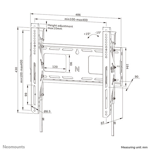 Neomounts WL35-750BL14 TV mount/stand