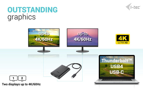 i-tec C31DUAL4K60DP USB graphics adapter