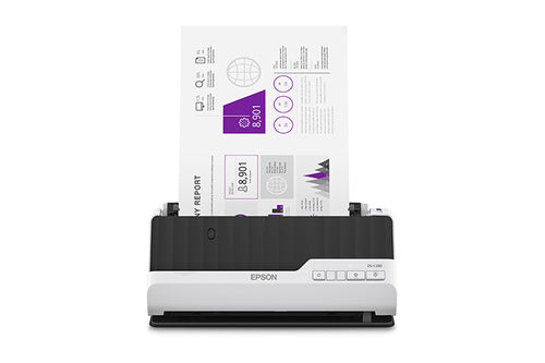 Epson DS-C330 Dokumentenscanner – Hochleistungs-Dokumentenscanner, 50.000 Seiten Kapazität, Schwarz/Grau