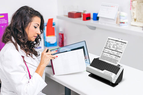 Epson DS-C330 Dokumentenscanner – Hochleistungs-Dokumentenscanner, 50.000 Seiten Kapazität, Schwarz/Grau