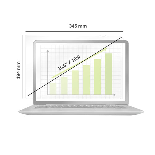 Fellowes PrivaScreen 15,6" Blickschutzfilter – Blendschutz Monitor/Laptop Displayschutzfolie
