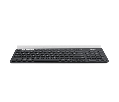 Wireless Keyboard Logitech Standard RF Bluetooth Grey White Dark Grey